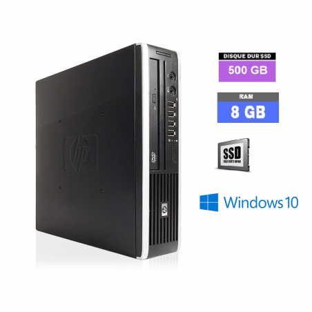 HP Compaq 8200 Elite Ultra-slim - Windows 10 - SSD 500 Go- Core I3 - 8 Go RAM - N°270101 - GRADE B