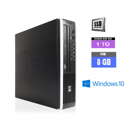 HP Compaq 8200 Elite Ultra-slim - Windows 10 -  sdd 1 TO - Core I3 - 8 Go RAM - N°270103 - GRADE B