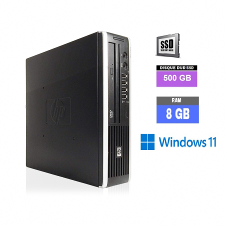 HP Compaq 8200 Elite Ultra-slim - Windows 11 -  ssd  500 go  - Core I3 - 8 Go RAM - N°310102 - GRADE B