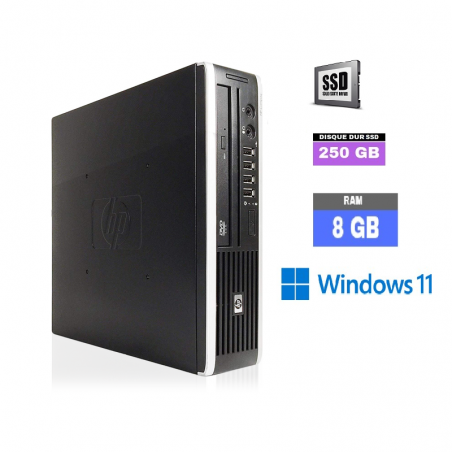 HP Compaq 8200 Elite Ultra-slim - Windows 11 -  ssd  250 go  - Core I3 - 8 Go RAM - N°310103 - GRADE B