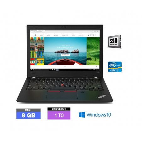 LENOVO X280 - GRADE B -  Core I5 - RAM 8 GO - SSD 1 To - Windows 10 N°040402