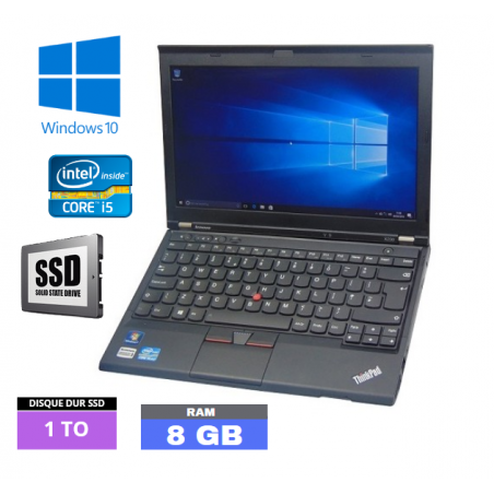 LENOVO THINKPAD X230 Core I5 Windows 10 SSD 1 To  Ram 8 Go - N°060428 - GRADE B