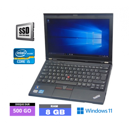 LENOVO THINKPAD X230 Core I5 Windows 11 SSD 500 Go  Ram 8 Go - N°070401 - GRADE B