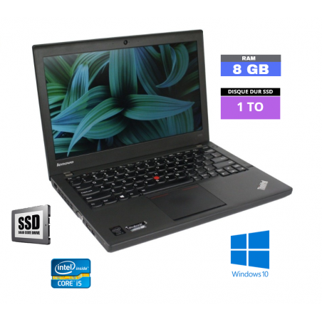 LENOVO X240 Core I5 - Sous Windows 10 - WEBCAM - SSD 1 To - Ram 8 Go - N°070407 - GRADE B