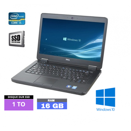 DELL E5440 Core I5 - Windows 10 - SSD 1 To - Ram 16 Go- N°070416 - GRADE B