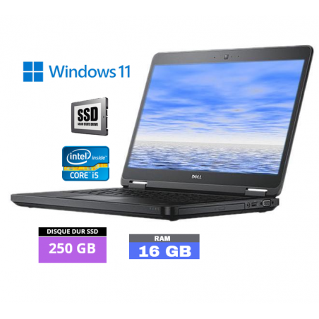 DELL E5440 Core I5 - Windows 11 - SSD 250 Go - Ram 16 Go- N°070418 - GRADE B