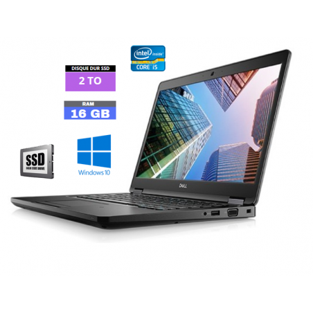 DELL LATITUDE E5490 - CORE I5 - Windows 10 -16 GO RAM - SSD 2 TO - N° 130419 - GRADE B