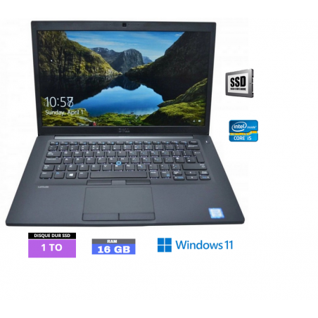 DELL LATITUDE E7480 Sous Windows 11 - SSD 1 TO - Core I5 7ème génération - Ram 16 Go - N°140403 - GRADE B