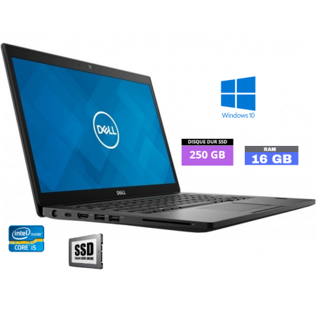 DELL E7490 - Windows 10 - SSD 250 Go - Ram 16 Go - N°160420 - GRADE B