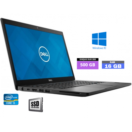 DELL E7490 - Windows 10 - SSD 500 Go - Ram 16 Go - N°160421 - GRADE B