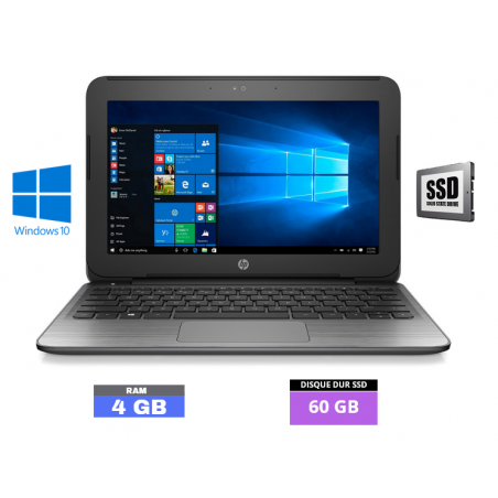 HP STREAM 11 PRO G2 - Windows 10 - SSD 60 Go - Ram 4 Go - N°160428 - GRADE B