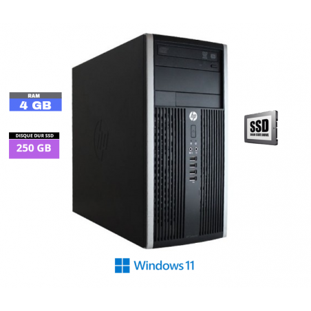 HP COMPAQ 6000 Pro MT  Windows 11 - SSD 250 Go - 4 Go RAM - N°170439 - GRADE B