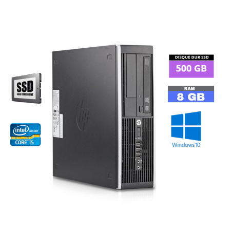 HP ELITE 8200  Core I5 - Windows 10 - SSD 500 Go - 8 Go RAM - N°190414 - GRADE B