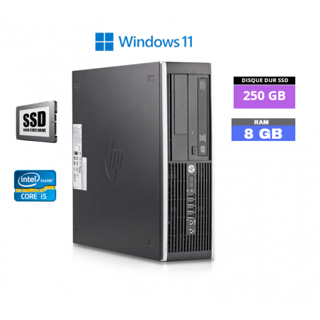 HP ELITE 8200  Core I5 - Windows 11 - SSD 250 Go - 8 Go RAM - N°200401 - GRADE B