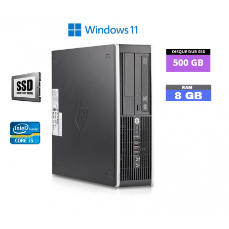 HP ELITE 8200  Core I5 - Windows 11 - SSD 500 Go - 8 Go RAM - N°200402 - GRADE B