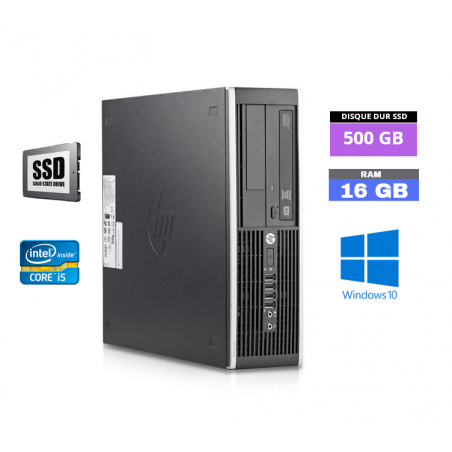 HP ELITE 8200  Core I5 - Windows 10 - SSD 500 Go - 16 Go RAM - N°200407 - GRADE B