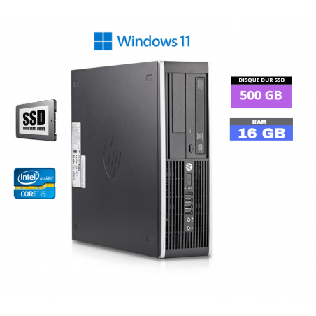HP ELITE 8200  Core I5 - Windows 11 - SSD 500 Go - 16 Go RAM - N°200411 - GRADE B