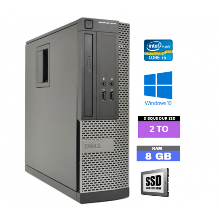 UC DELL OPTIPLEX 3010 SFF - Core I5 - Windows 10 - Ram 8 Go - SSD 2 To -N°210406 - GRADE B