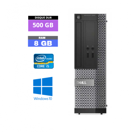 UC DELL OPTIPLEX 3020 SFF  Windows 10 - Ram 8 Go - HDD 500 Go - Core I5 4ème géné - N° 240441 - GRADE B