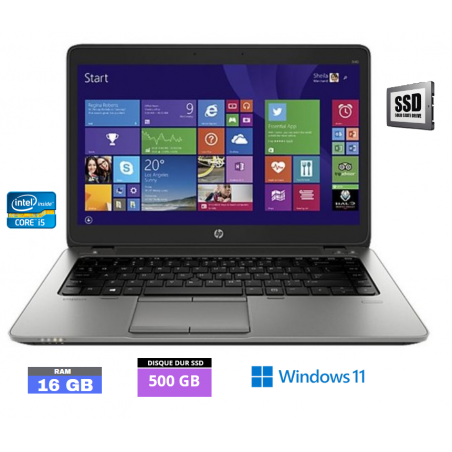 HP 840 G4 I5 -16 Go RAM - SSD 500 Go - Windows 11  - N°250413 - GRADE B