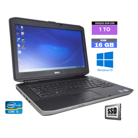 DELL E5430 Core I5 - SSD 1 TO  - RAM 16 Go - Sous Windows 10 -  N°260432 - GRADE B