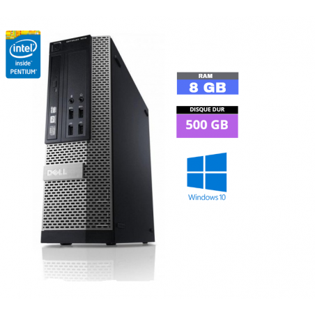 UC DELL 790 SFF - Intel Pentium G630 -  Windows 10 - HDD 500 Go  - Ram 8 Go - N°260409 - GRADE B