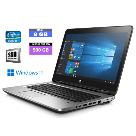 HP 640 G3 - Core I5 - Windows 11 - SSD 500 GO - Ram 8 GO N°260434 - GRADE B