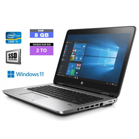 HP 640 G3 - Core I5 - Windows 11 - SSD 2 TO - Ram 8 GO N°260436 - GRADE B