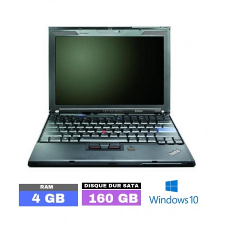 Lenovo Thinkpad X200 sous Windows 10 - Ram 4 Go- N°1203-10 - GRADE B