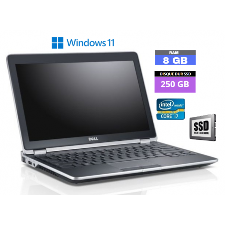DELL Latitude E6330 - Windows 11 - Core I7 - Ram 8 Go - SSD 250 Go - WEBCAM - Grade B - N°100501
