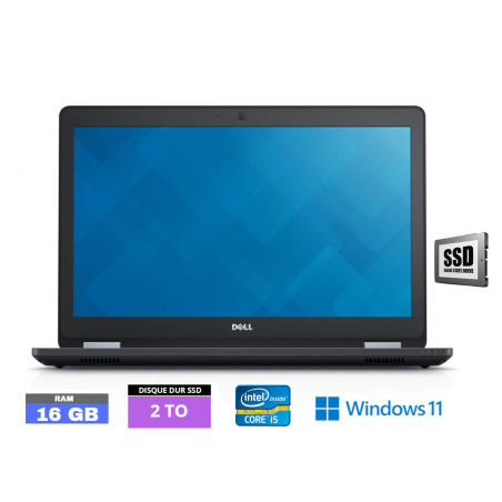 DELL LATITUDE E5570 Windows 11 - SSD 2 TO - Core I5 - Ram 16 Go  - N°210434 - GRADE B