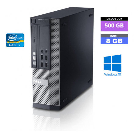 Dell 9020 SFF CORE-I5 - Ram 8 GO - HDD 500 GO Windows 10 N°260501 - GRADE B