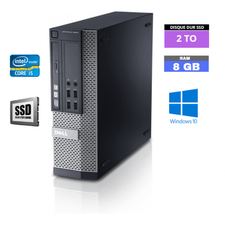 Dell 9020 SFF CORE-I5 - Ram 8 GO - SSD 2 TO Windows 10 N°260505 - GRADE B