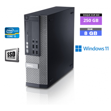 Dell 9020 SFF CORE-I5 - Ram 8 GO - SSD 250 GO Windows 11 N°260506 - GRADE B