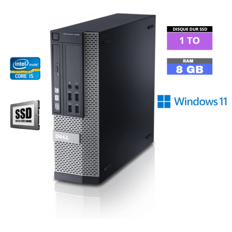 Dell 9020 SFF CORE-I5 - Ram 8 GO - SSD 1 TO Windows 11 N°260508 - GRADE B
