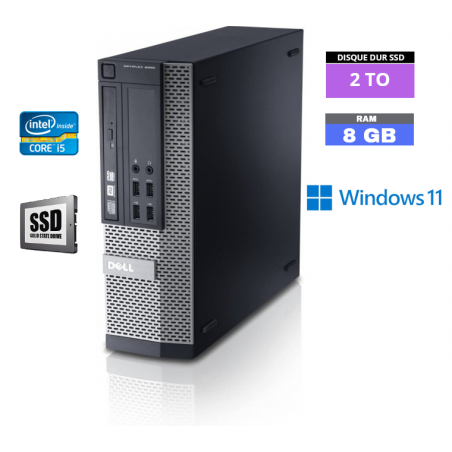 Dell 9020 SFF CORE-I5 - Ram 8 GO - SSD 2 TO Windows 11 N°260509 - GRADE B
