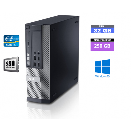 Dell 9020 SFF CORE-I5 - Ram 32 GO - SSD 250 GO Windows 10 N°260529 - GRADE B