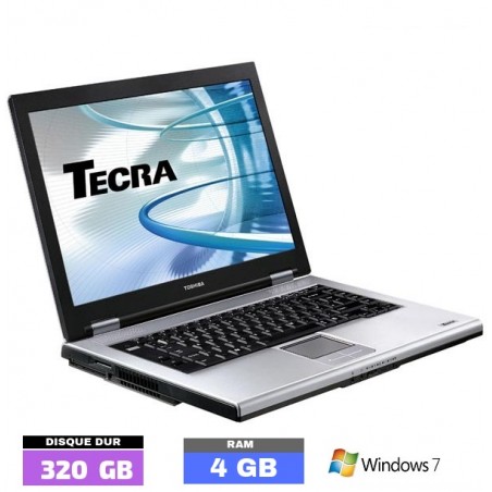 TOSHIBA TECRA A8 Sous Windows 7 - DD 320 Go - N° 1204-03 - GRADE B