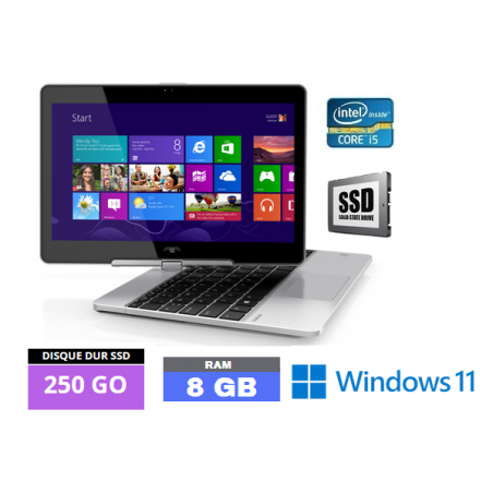 HP ELITEBOOK REVOLVE 810 G3 -  Windows 11 - i5 - 8 Go RAM - SSD 250 Go - N°150612