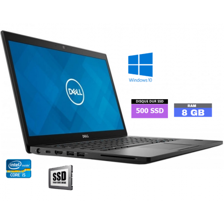 DELL E7490 - Windows 10 - Ram 8 Go - Core I5 - SSD 250 Go  - Grade B - N°230613
