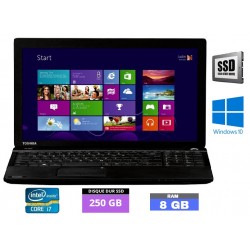 TOSHIBA Satellite Pro C50 - Celeron 1005M - Windows 10 -  SSD 250 Go - Ram 8 Go - Grade B - N°260609