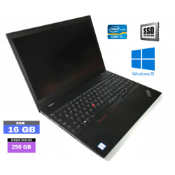 LENOVO T550 - Core I5  - Windows 10 - SSD 250 Go - Ram 16 Go - N°190705 - GRADE B