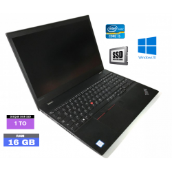 LENOVO T550 - Core I5  - Windows 10 - SSD 1 To - Ram 16 Go - N°190707 - GRADE B