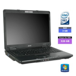 ACER TRAVELMATE 5730 - Windows 7 - Ram 2 Go - SSD 250 Go - GRADE B N°280702