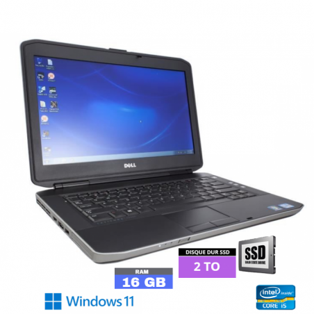 DELL E5430 Core I5 - SSD 2 TO  - RAM 16 Go - Sous Windows 11 -  N°260437 - GRADE B