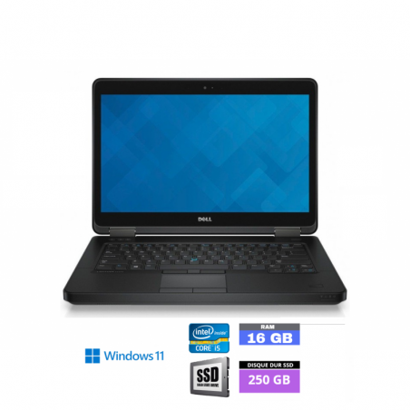 DELL LATITUDE E7240 Sous Windows 11 - SSD 250 Go - Core I5 - Ram 16 Go - N°240421 - GRADE B