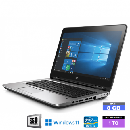 HP 640 G3 - Core I5 - Windows 11 - SSD 1 TO - Ram 8 GO N°260435 - GRADE B