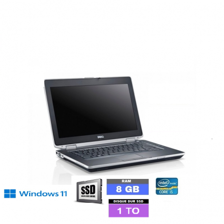 DELL E6430 Sous Windows 11 Core I5 - SSD 1TO   -  Ram 8 Go- N°260114 - GRADE B