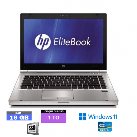 HP Elitebook 8470P Core i5 - 16 Go RAM - SSD 1 TO - Windows 11  - N°260407 - GRADE B