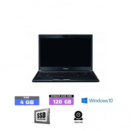 TOSHIBA PORTEGE R930  Core I5 - Windows 10 - WEBCAM - SSD - Ram 4 Go  N° 020350 - GRADE B